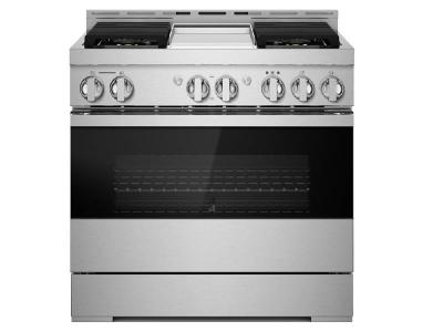 36" Jenn-Air 5.10 Cu. Ft. Professional-Style Gas Range With Chrome-Infused Griddle