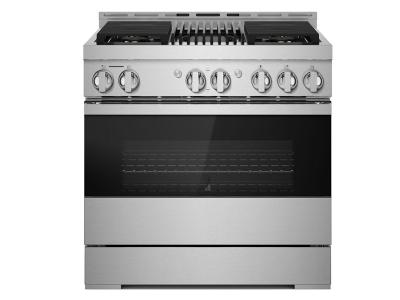 36"Jenn-Air Noir Gas Professional-Style Range With Infrared Grill