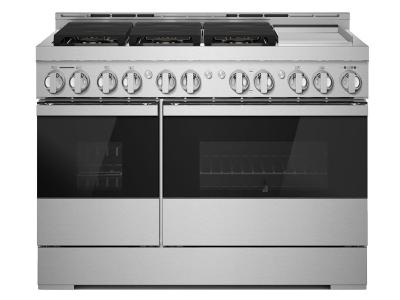 48" Jenn-Air Noir Gas Professional-Style Range With Chrome-Infused Griddle