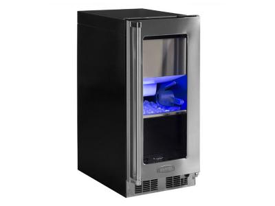 15" Marvel Professional Clear Ice Machine with Tri-Color Illuminice