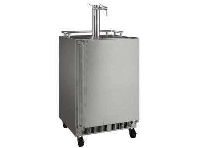 24" Marvel Outdoor Mobile Dispenser with Twin Wine and Beverage Tap