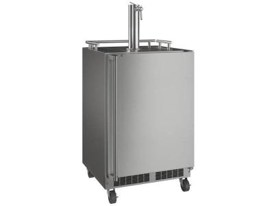 24" Marvel Outdoor Mobile Dispenser with Single Wine and Beverage Tap