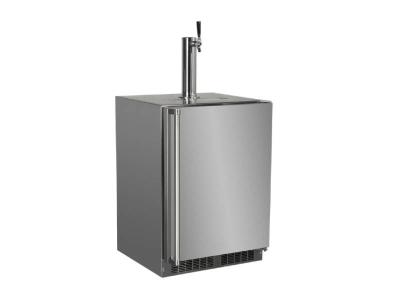 24" Marvel Outdoor 5.7 Cu. Ft. Built-in Dispenser for Beer Wine or Draft Beverages - MOKR124-SS31A