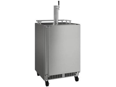 24" Marvel Outdoor Mobile Dispenser with Single Beer and Beverage Tap