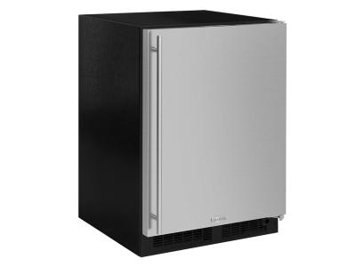 24" Marvel Refrigerator Freezer with Ice Maker and Drawer Storage