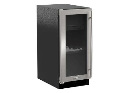 15" Marvel Clear Ice Machine with Arctic Illuminice™ and Glass Door