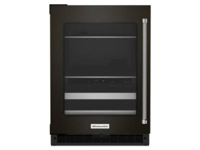 24" KitchenAid Beverage Center with Glass Door and Metal-Front Racks