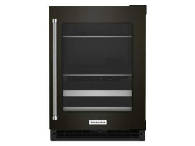 24" KitchenAid Beverage Center with Glass Door and Metal-Front Racks