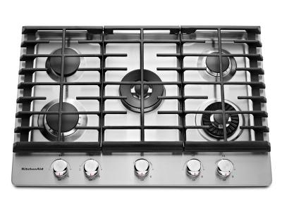 30" KitchenAid 5-Burner Gas Cooktop with Griddle