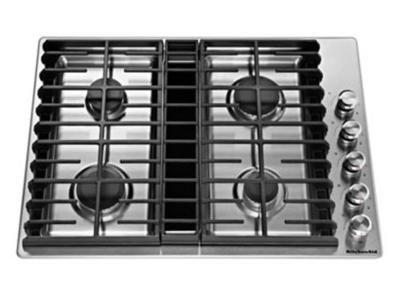 30" KitchenAid 4 Burner Gas Downdraft Cooktop
