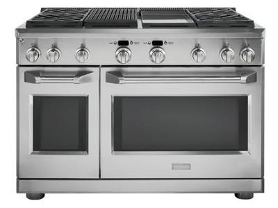 48"Monogram  Dual-Fuel Professional Range with 4 Burners, Grill, and Griddle (Natural Gas)