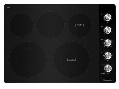 30" KitchenAid Electric Cooktop With 5 Elements And Knob Controls