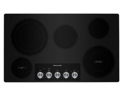 36" KitchenAid Electric Cooktop With 5 Elements And Knob Controls