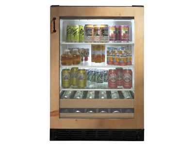 24" Monogram Custom Panel Beverage Center
