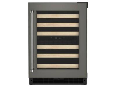 24" KitchenAid Panel-Ready Undercounter Wine Cellar with Wood-Front Racks