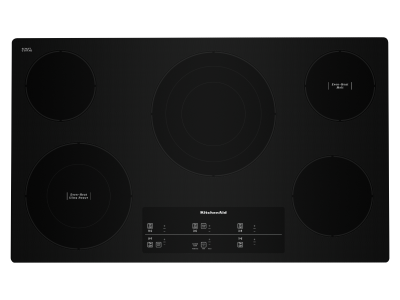 36" KitchenAid Electric Cooktop with 5 Elements and Touch-Activated Controls