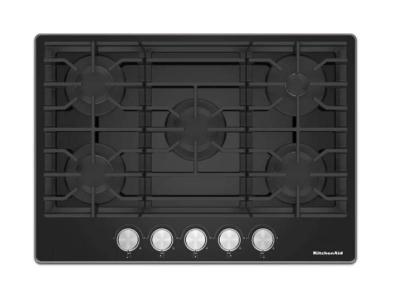 30" Kitchenaid 5 Burners Gas Cooktop in Black