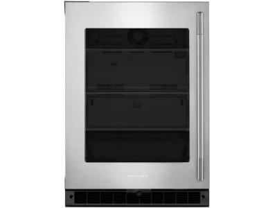 24" KitchenAid Undercounter Refrigerator with Glass Door
