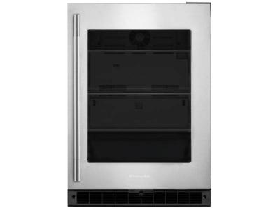 24" KitchenAid Undercounter Refrigerator with Glass Door