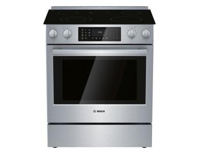 Bosch 4.6 Cu. Ft. 800 Series Electric Slide-in Range Stainless Steel