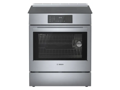 30" Bosch Benchmark Induction Slide-in Range in Stainless Steel
