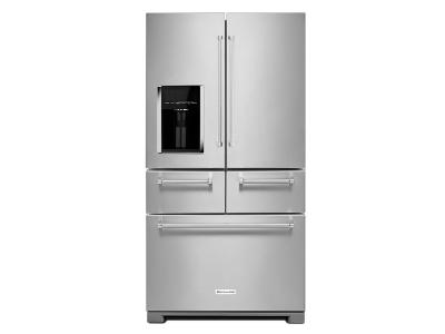 36" KitchenAid 25.8 Cu. Ft. Multi-Door Freestanding Refrigerator With Platinum Interior Design