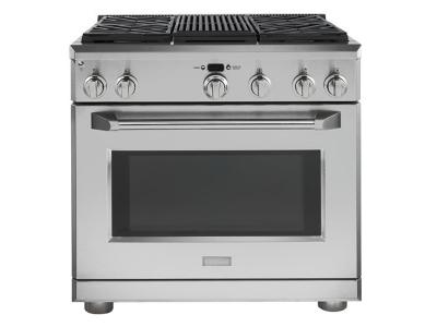 36" Monogram Pro Range Dual Fuel Range with Grill