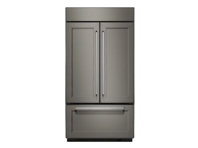 42" KitchenAid 24.2 Cu. Ft.  Built-In Panel Ready French Door Refrigerator with Platinum Interior Design