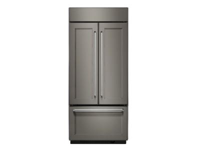 36" KitchenAid 20.8 Cu. Ft.  Built In Panel Ready French Door Refrigerator with Platinum Interior Design
