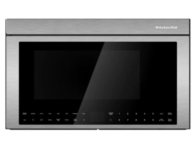 30" KitchenAid 1.1 Cu. Ft. 900 Watt Multifunction Flush Over-The-Range Microwave with Infrared Sensor Modes