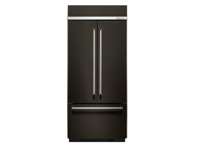 36" KitchenAid 20.8 Cu. Ft. Built In Stainless Steel French Door Refrigerator with Platinum Interior Design