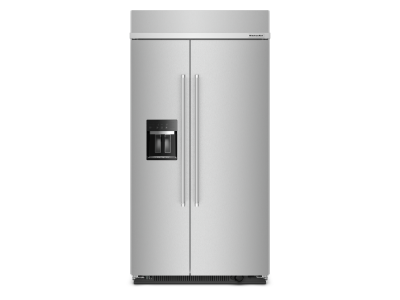 42" KitchenAid 25.1 Cu. Ft. Built-In Side-by-Side Refrigerator with Ice and Water Dispenser