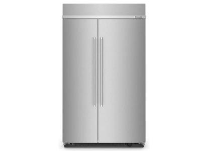 48" KitchenAid 30 Cu. Ft. Built-In Side-by-Side Refrigerator with PrintShield Finish
