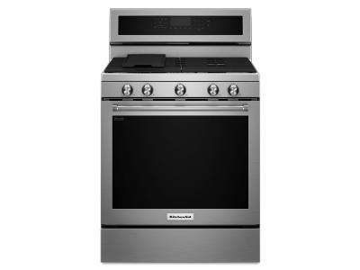 30" KitchenAid 5.8 Cu. Ft. 5-Burner Gas Convection Range