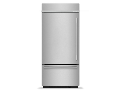 36" Kitchenaid 20.8 Cu. Ft. Built-In Bottom Mount Refrigerator with Platinum Interior