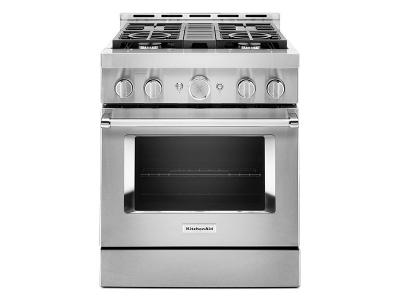 30" KitchenAid 4.1 Cu. Ft. Smart Commercial-Style Gas Range With 4 Burners