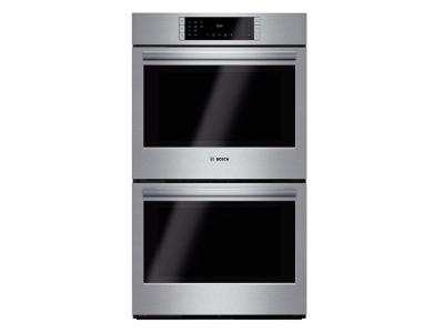 30" Bosch 800 Series Double Wall Oven In Stainless Steel