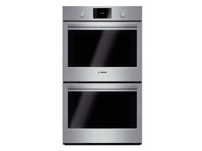 30" Bosch 500 Series Double Wall Oven In Stainless Steel