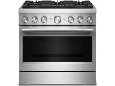 36" KitchenAid 6 Burner Commercial-Style Dual Fuel Range