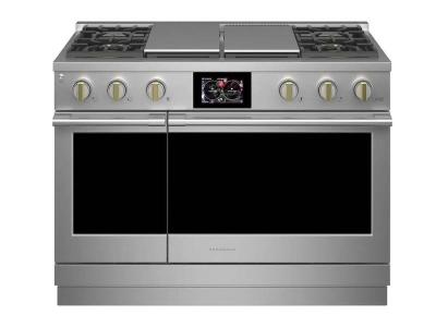 48" Monogram 8.25 Cu. Ft. Dual Fuel Professional Range With 4 Burners Grill and Griddle