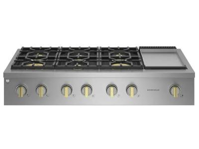 48" Monogram Gas Cooktop In Stainless Steel