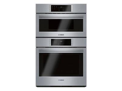 30" Bosch 800 Series Combo Wall Oven In Stainless Steel