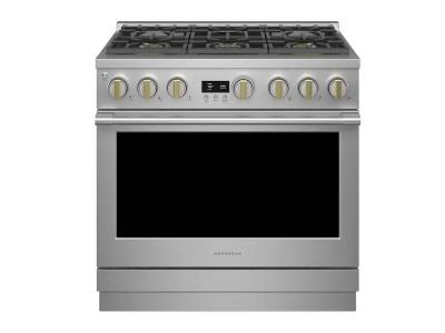 36" Monogram 5.75 Cu. Ft.  Dual-Fuel Professional Range With 6 Burners