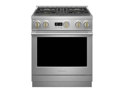 30" Monogram 5.3 Cu. Ft. Dual Fuel Professional True Convection Range in Stainless Steel