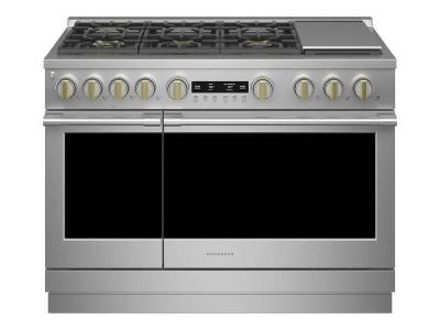 48" Monogram 8.9 Cu. Ft. Gas Professional Range With 6 Burners and Griddle