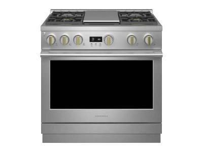 36" Monogram 6.2 Cu. Ft.  Gas Professional Range With 4 Burners and Griddle