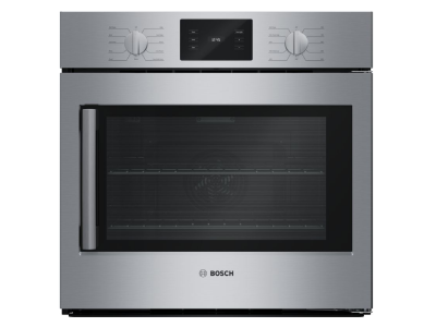 30" Bosch 500 Series Single Wall Oven Right SideOpening Door in Stainless Steel