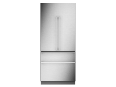 36" Monogram Integrated French-Door Refrigerator with Dual Evaporators and Door Alarm-