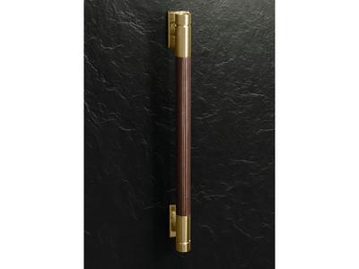 36" Monogram Designer Collection Brass and Leather Handle for Pro Range-