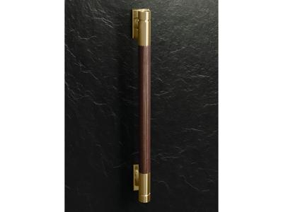 48" Monogram Designer Collection Brass and Leather Long Handle for 48" Pro Range